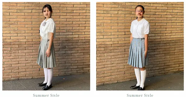 洗足学園中学高校の夏服